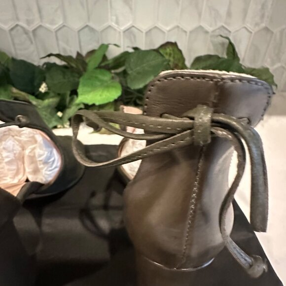 Rachel Zoe Womens Green Suede & Leather Peep-Toe High Heels Size 8 NWOB - Picture 7 of 11